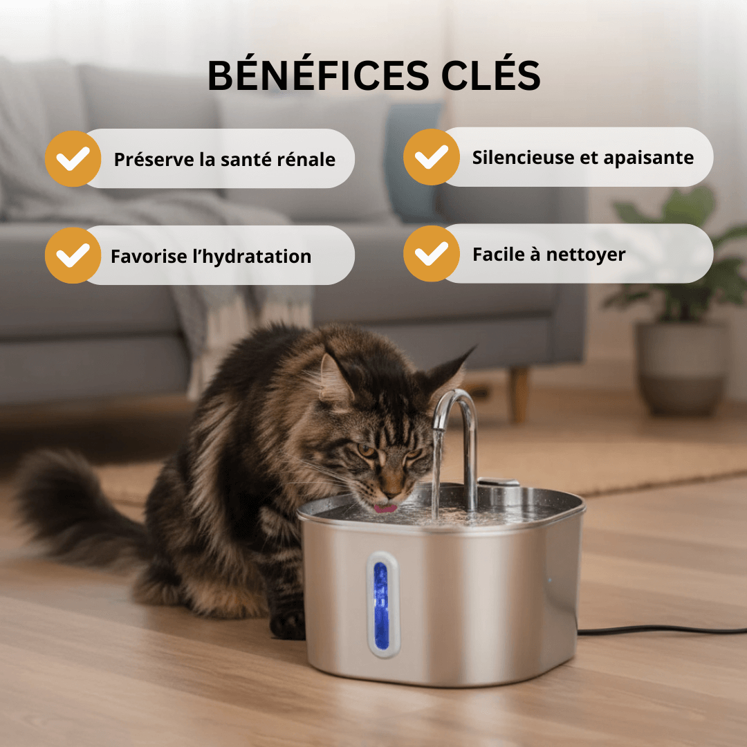 AquaPaws™ – Fontaine à Eau pour chat